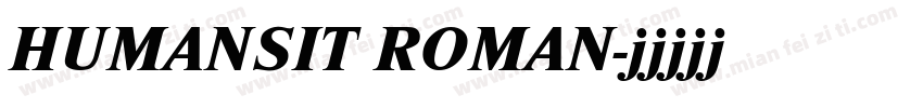 HUMANSIT ROMAN字体转换